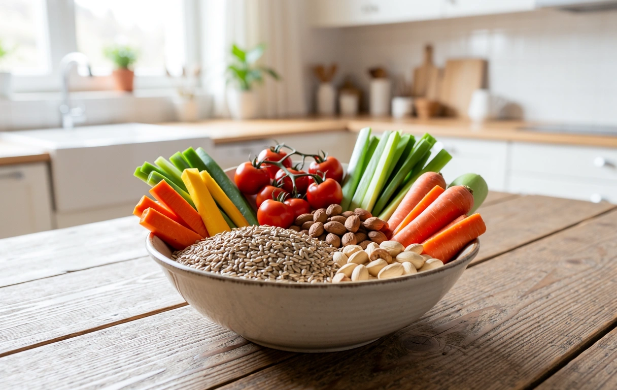 Frische Zutaten für ausgewogene Ernährung